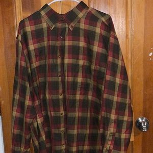 Sir Pendleton mens long sleeve button shirt. 100% pure virgin wool. X-Large XL